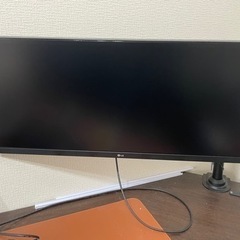 PCモニター　高級デスクチェア　L字デスクセット