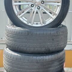 FALKEN 235/50R18 101W タイヤ joker ice ホイールセット 2017年製 アルファード着用品#11415