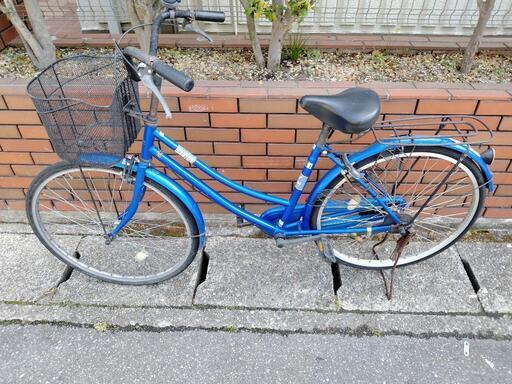 (chariyoshy)26インチ自転車　青色