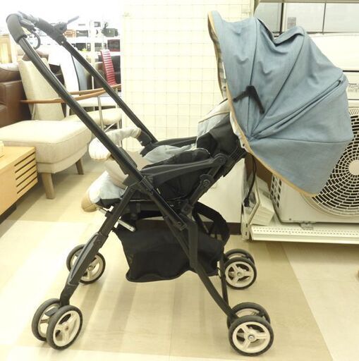 札幌市／清田区  Combi/コンビ ホワイトレーベル ベビーカー メチャカルハンディα エッグショック マリンボヤージュ A型ベビーカー