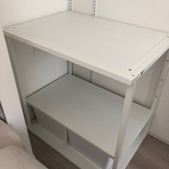 【27日(木)まで】 IKEA ラック ホワイト 白 【収納ボッ...