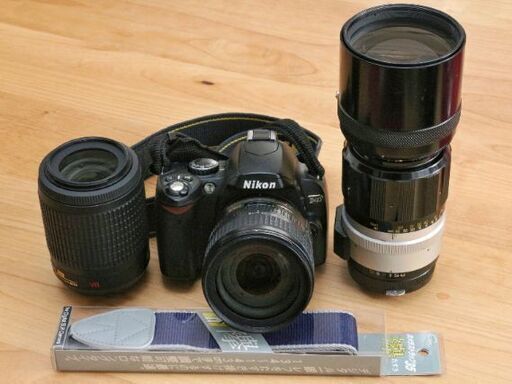 Nikon D40 ダブルズームレンズ、オールドレンズ3本キット