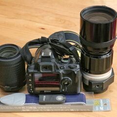 Nikon D40 ダブルズームレンズ、オールドレンズ3本キット