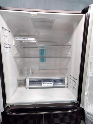 【 送料無料☆彡お持ち帰りなら20,000円OFF♪】HITACHI 冷蔵庫　R-SF62AM　2011年製　620L　ダークブラウン　ファミリータイプ　修理箇所有り