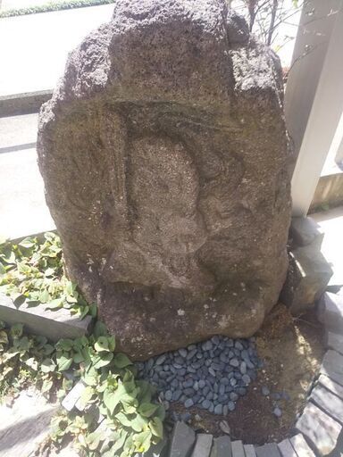 美品◆不動明王石像