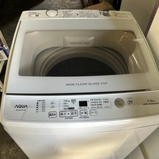 1-581 AQUA 洗濯機　AQW-GV70J（W）7.0kg