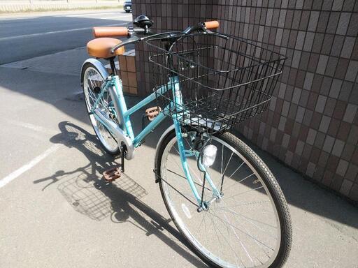 取引決定しました！札幌市内配達無料！防犯登録料込み。中古26インチ　ターコイズっぽい水色！ 取引決定しました！札幌市内配達無料！防犯登録料込み。中古26インチ