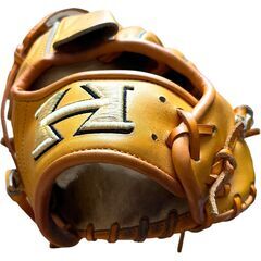 ハイゴールド硬式用グラブ 左投げ用 オレンジ