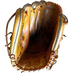ハイゴールド硬式用グラブ 左投げ用 オレンジ