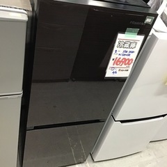 ○販売終了しました○ 冷蔵庫 2ドア 154L 2020年製 ブラック Hisense 中古