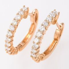 K18PG ショコラパール・ダイヤモンド 2Wayピアス 品番p21-386