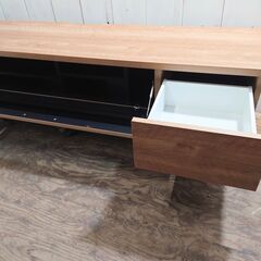 タンスのゲン テレビ台 180cm ブラウン　テレビボード　天然木 5/5 終 タンスのゲン テレビ台 幅約180cm テレビボード 木目調