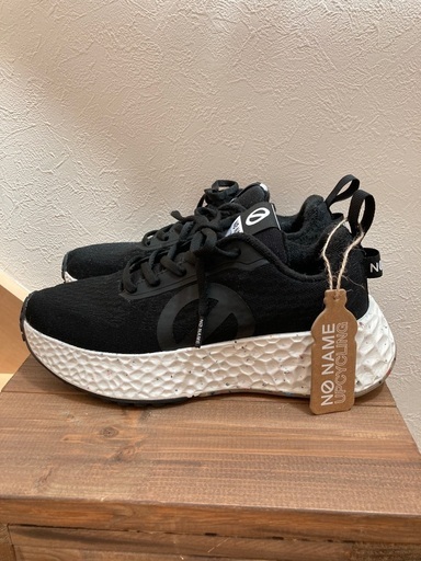 新品同様 ノーネーム★NO NAME★スニーカー黒サイズ36　23㎝ カーター購入価格￥22,000
