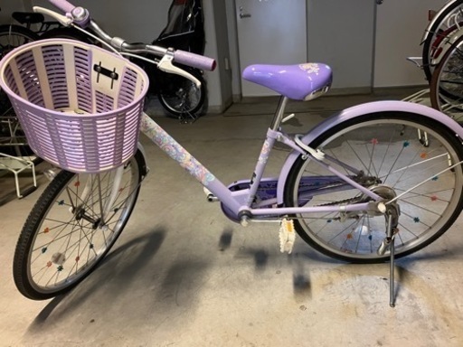子供用 自転車 22インチ パープル　ブリヂストン