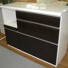 R220 松田家具 キッチンカウンター、キッチンボード、幅118cm USED・美品