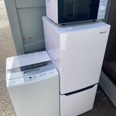 配送設置可能✨家電3点セット✨高年式✨洗濯機✨冷蔵庫✨電子レンジ✨