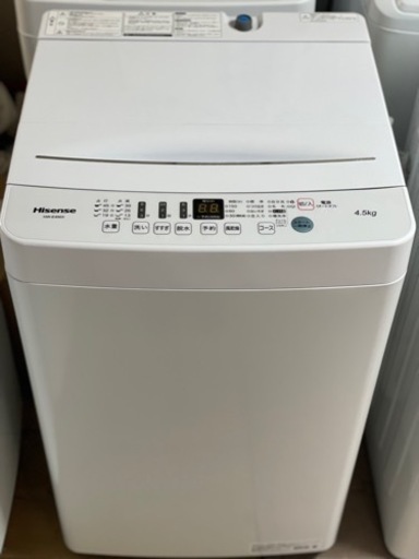 送料・設置込み　洗濯機　4.5kg Hisense 2021年