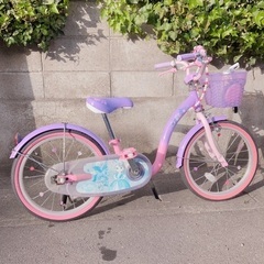 子供用自転車❤︎18型　プリンセスソフィア　補助輪　スタンド付き