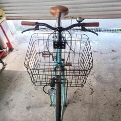 自転車中古 SEAWING カゴ付き 鍵新品 タイヤ26インチ