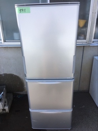 ⑤391番 SHARP✨冷凍冷蔵庫✨SJ-W356J-S‼️