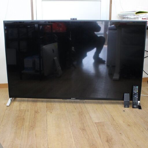 T966) SONY 液晶テレビ KDL-55W950B 2015年製 55型 Bravia ブラビア フルハイビジョン タッチパッドリモコン有 ソニー TV 地上 BC CS