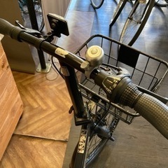 【ROVER 前後タイヤ・チューブ新品！】LEDオートライト　6段変速　20インチ折りたたみ自転車　ダークネイビー