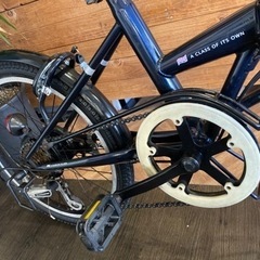 【ROVER 前後タイヤ・チューブ新品！】LEDオートライト　6段変速　20インチ折りたたみ自転車　ダークネイビー