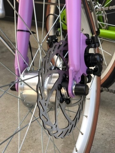 京都ブランドKAMOGAWABIKE ディスクブレーキ ミニベロ LEDオートライト 
