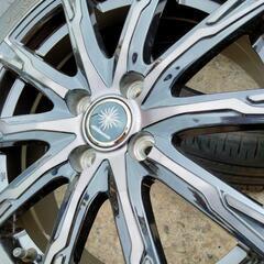 195/65R16 GOODYEAR ICENAVI6 20年製 4本 16インチ4穴 diluce ディルーチェ16×6J 4H100 美品4本タイヤホイールセット