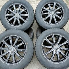 195/65R16 GOODYEAR ICENAVI6 20年製 4本 16インチ4穴 diluce ディルーチェ16×6J 4H100 美品4本タイヤホイールセット