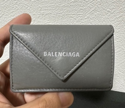 【お取引成立】BALENCIAGA バレンシアガ 391446 ペーパーPAPIER 三つ折りミニウォレット