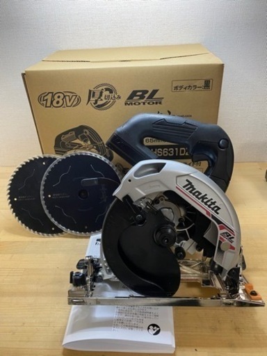 中古　マキタ　HS631D 18V 165mm マルノコ　黒