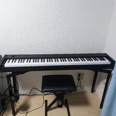 電子ピアノ（KORG D1）と椅子とスタンド
