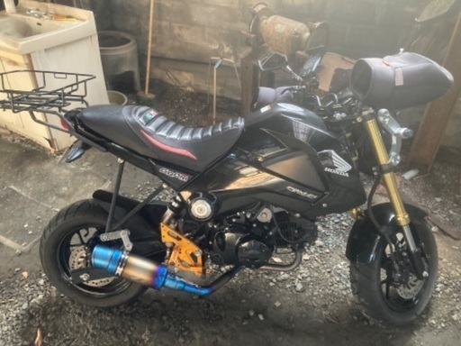 ☆125バイクグロムgrom 人気の前期JC61ベビーフェイス付き