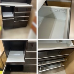 J2357  NITORI ニトリ キッチンボード ポスティア100KB 食器棚 クリーニング済み 　【リユースのサカイ柏店】 流山市 中古 食器棚 松戸市 中古 食器棚 我孫子市 中古 食器棚 船橋市 中古食器棚 守谷市 中古食器棚 取手市 中古食器棚