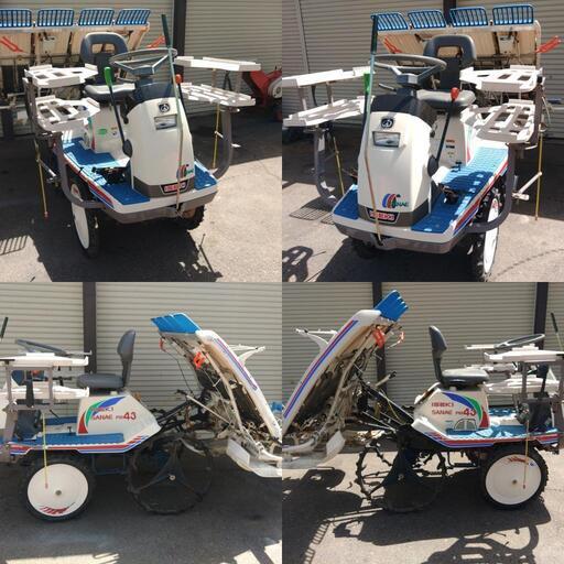 田植え機4条乗用 イセキPM43 農機具 購入 長野市引取 