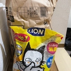 3個 猫砂 LIONベントナイト