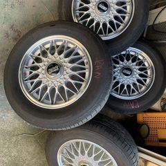 BBS ホイル　15インチx６ｊｊ+50 ブリッチストーン2021年タイヤ付き４本セット