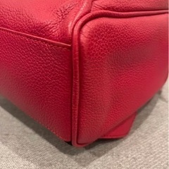 希少 FURLA フルラ スタッズリュック 赤