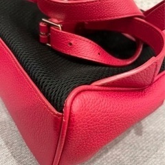 希少 FURLA フルラ スタッズリュック 赤