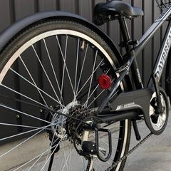 売切れ◆新車☆特価ジュニアクロスバイク24インチ　自動点灯ライト シマノ6段変速　一台限り