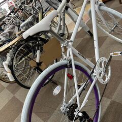 🌵21テクノロジー/クロスバイク/ホワイト/ASX1006403/取扱説明書付き/メ－カ－保証1年🌵