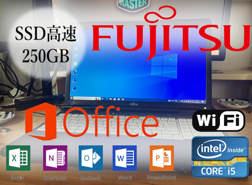 【1ヵ月保証】富士通 LIFEBOOK A572/F office SSD windows 10 pro