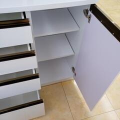 ☆ジモティ割あり☆ レンジボード スライド扉 H208×D48×W159.5 