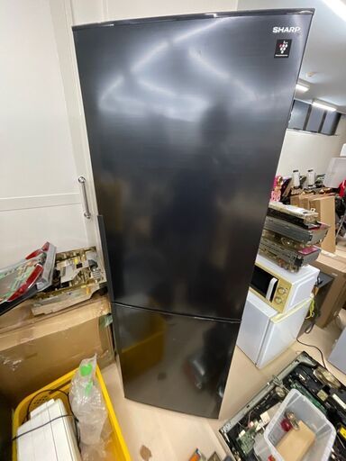 未使用　冷蔵庫　長期保管　2ドア　うるま市 型番sj-ak31g-b　シャープ
