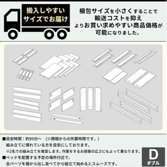 ダブルベット ◎変更あり マットレス セット コンセント 収納 ダブルベッド 