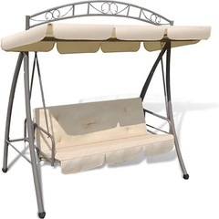 3人掛けガーデンスイングベンチ　ブランコ大型遊具