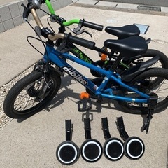 子供用　幼児用　自転車　2台　まとめて　双子　16型