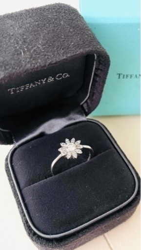 美品】Tiffanyu0026Co. ティファニー フラワーリング 婚約指輪