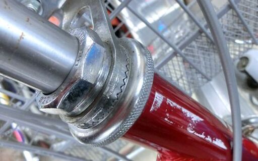 27インチ 自転車 赤系 arutetto emile 6段変速 大人用シティサイクル